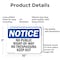 Signmission No Public Right-Of-Way No Trespassing Keep Out OSHA Notice Sign, Aluminum, 10in W x 7in L, 2PK OS-2PACK-NS-A-710-L-14766 - alternate 3